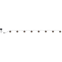 Solar-Lichterkette Kunststoff Schwarz, 98Xled Solar-Lichterk