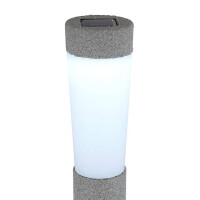 Globo 33785-2 Solarleuchte Kunststoff Steingrau, 1Xled Solar