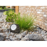 Globo 33920 Solar Solarleuchte Kunststoff Grau, 8X Led 4