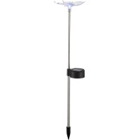 Globo 33949-4 Solarleuchte Edelstahl, 1Xrgb Led Solarleuchte