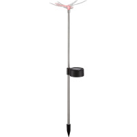 Globo 33949-4 Solarleuchte Edelstahl, 1Xrgb Led Solarleuchte
