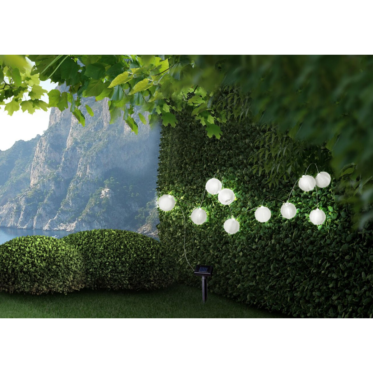 Solarleuchte Kunststoff Weiß, 10Xled Solarleuchte Kunststoff Weiß, 10X Led