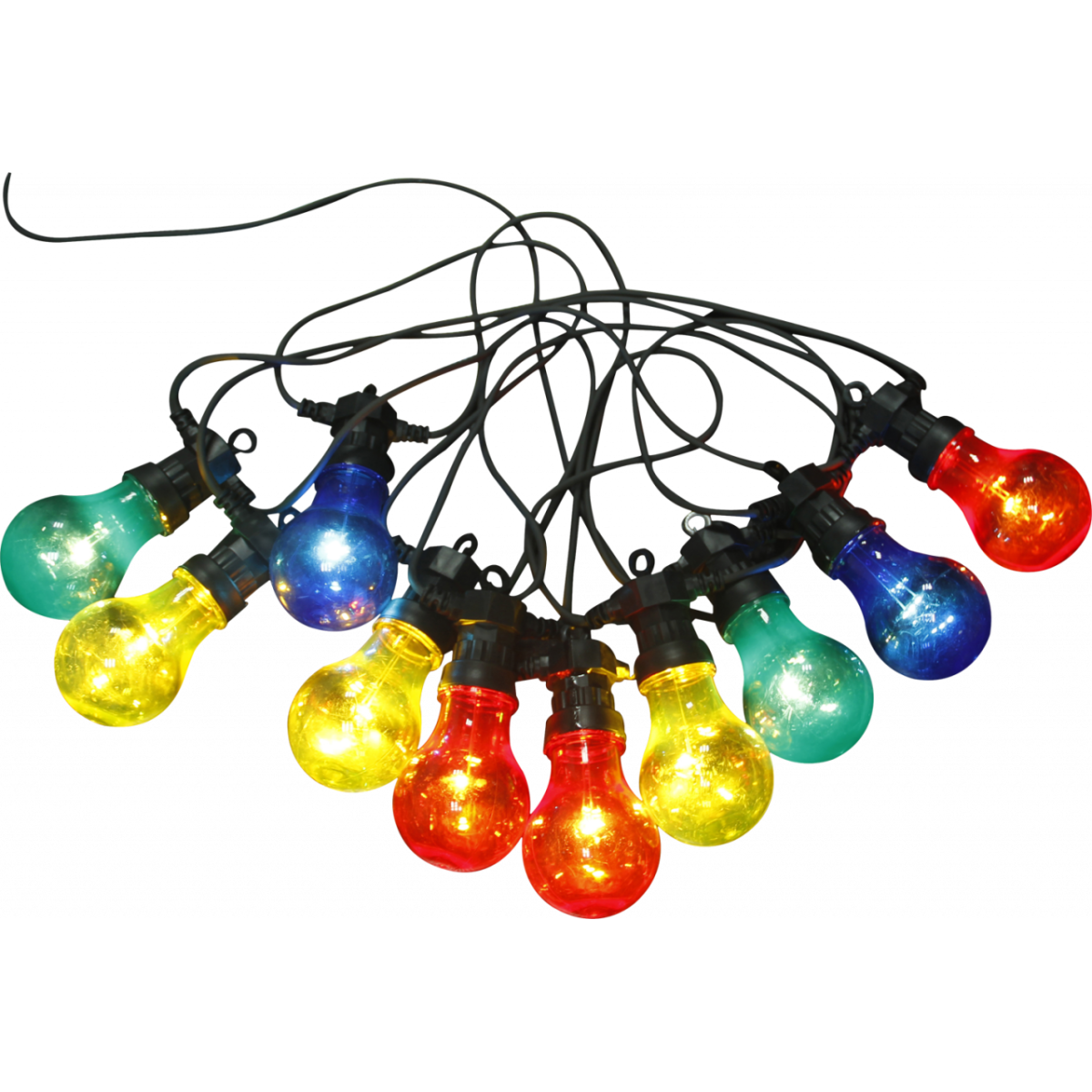 Nirvana Led Lichterkette Kunststoff Schwarz, 10X Led