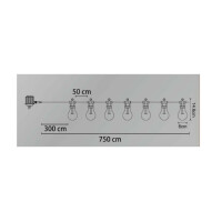 Globo 3400S Nirvana Led Lichterkette Kunststoff Schwarz, 10X