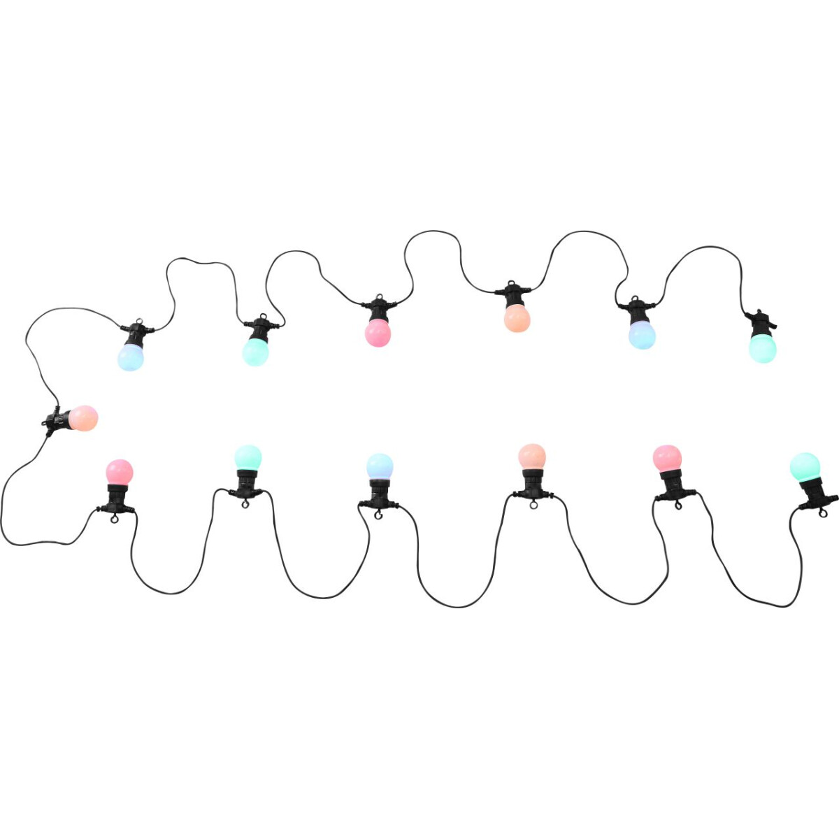 Nirvana Led Lichterkette Kunststoff Schwarz, 20X Led