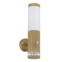 Globo 34070S Jaicy Außenleuchte Edelstahl Holzoptik, 1