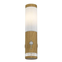Jaicy Außenleuchte Edelstahl Holzoptik, 1X E27 Led 3