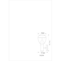 Globo 34250 Callisto Außenleuchte Edelstahl, Led 5