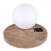 Globo 36851 Solarleuchte Rattan Braun, 1Xled Solarleuchte Ra