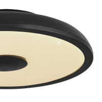 Globo 41366B Raffy Deckenleuchte Kunststoff Schwarz, Led 5