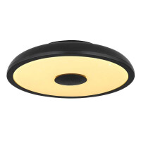 Globo 41366B Raffy Deckenleuchte Kunststoff Schwarz, Led 6