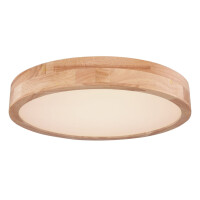 Rainer Deckenleuchte Metall Holzoptik, Led 2