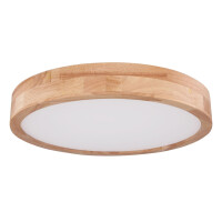 Rainer Deckenleuchte Metall Holzoptik, Led 4