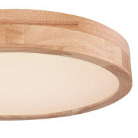Rainer Deckenleuchte Metall Holzoptik, Led 5