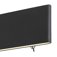 Globo 41751-8B Siegfried Wandleuchte Aluminium Schwarz, Led 