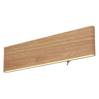 Siegfried Wandleuchte Metall Holzoptik,  gallery