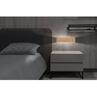 Siegfried Wandleuchte Metall Holzoptik, Led 2