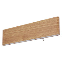 Siegfried Wandleuchte Metall Holzoptik, Led 3