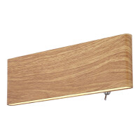 Globo 41751W-8 Siegfried Wandleuchte Metall Holzoptik, Led 1