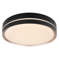 Globo 41759-24 Manni Deckenleuchte Metall Schwarz, Led 1