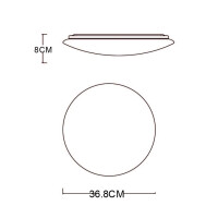 Pierre Deckenleuchte Metall Weiß, Led 3