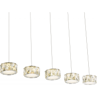 Globo 49350-52H Amur Hängeleuchte Metall Verchromt, Led