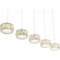 Globo 49350-52H Amur Hängeleuchte Metall Verchromt, Led