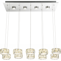 Amur Hängeleuchte Metall Verchromt, Led 5