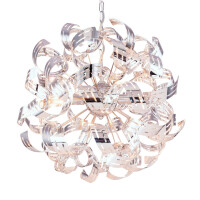 Globo 51505-4H Falla Hängeleuchte Metall Verchromt, 4X 