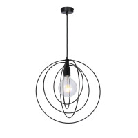 Globo 54003H1 Sarini Hängeleuchte Metall Schwarz, 1X E2