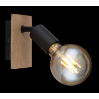 Globo 54008-1H Martha Strahler Metall Schwarz, 1X E27 3