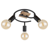 Globo 54008-3H Martha Strahler Metall Schwarz, 3X E27 4