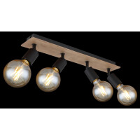 Globo 54008-4NH Martha Strahler Metall Schwarz, 4X E27 3