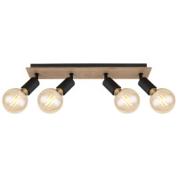 Globo 54008-4NH Martha Strahler Metall Schwarz, 4X E27 5