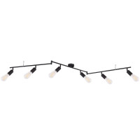 Globo 54008-6 Martha Strahler Metall Schwarz, 6X E27 3