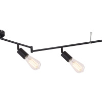 Globo 54008-6 Martha Strahler Metall Schwarz, 6X E27 4