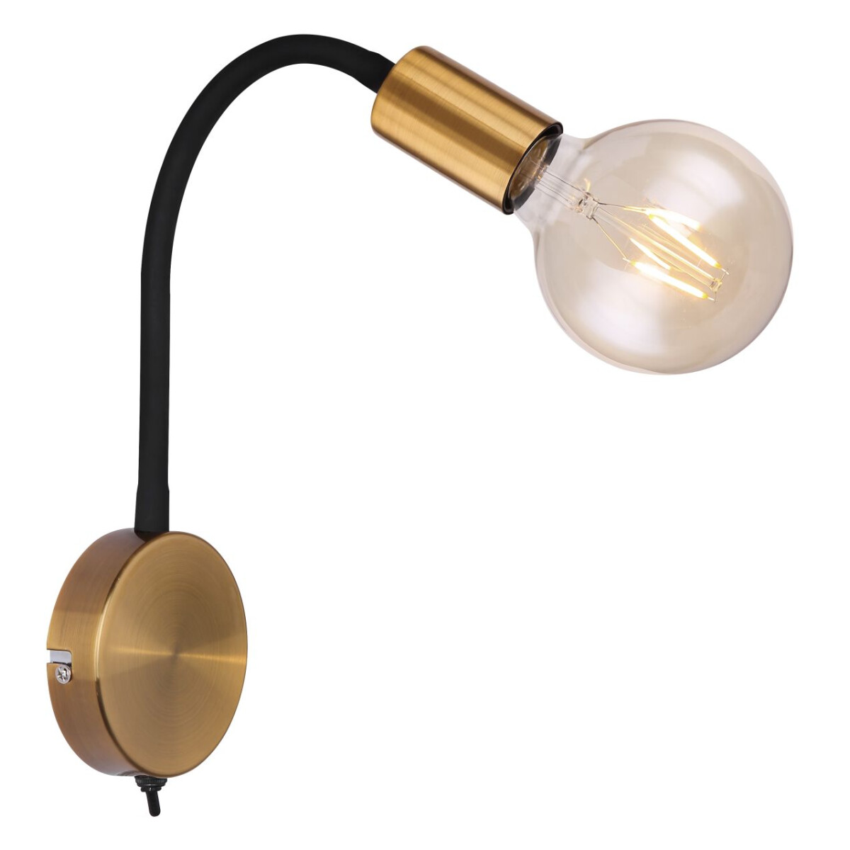 Eddy Wandleuchte Metall Goldfarben, 1X E27