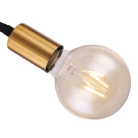 Globo 54010-1W Eddy Wandleuchte Metall Goldfarben, 1X E27 4