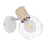 Globo 54012-1 Luise Strahler Metall Weiß, 1X E27 3