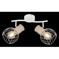 Globo 54012-2 Luise Strahler Metall Weiß, 2X E27 5
