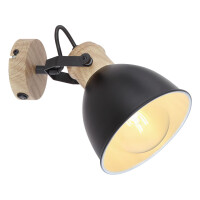 Globo 54018-1S Wiho Strahler Metall Schwarz, 1X E27