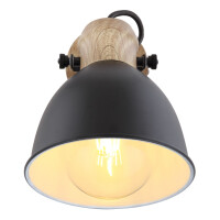 Globo 54018-1S Wiho Strahler Metall Schwarz, 1X E27 4
