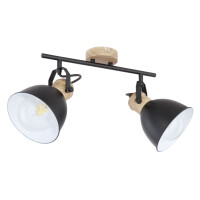 Globo 54018-2S Wiho Strahler Metall Schwarz, 2X E27 4