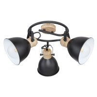 Globo 54018-3S Wiho Strahler Metall Schwarz, 3X E27 3