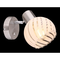 Globo 54025-1 Willy Strahler Metall Nickel Matt, 1X E27 3