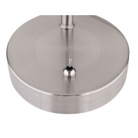 Globo 54025-1T Willy Tischleuchte Metall Nickel Matt, 1X E27