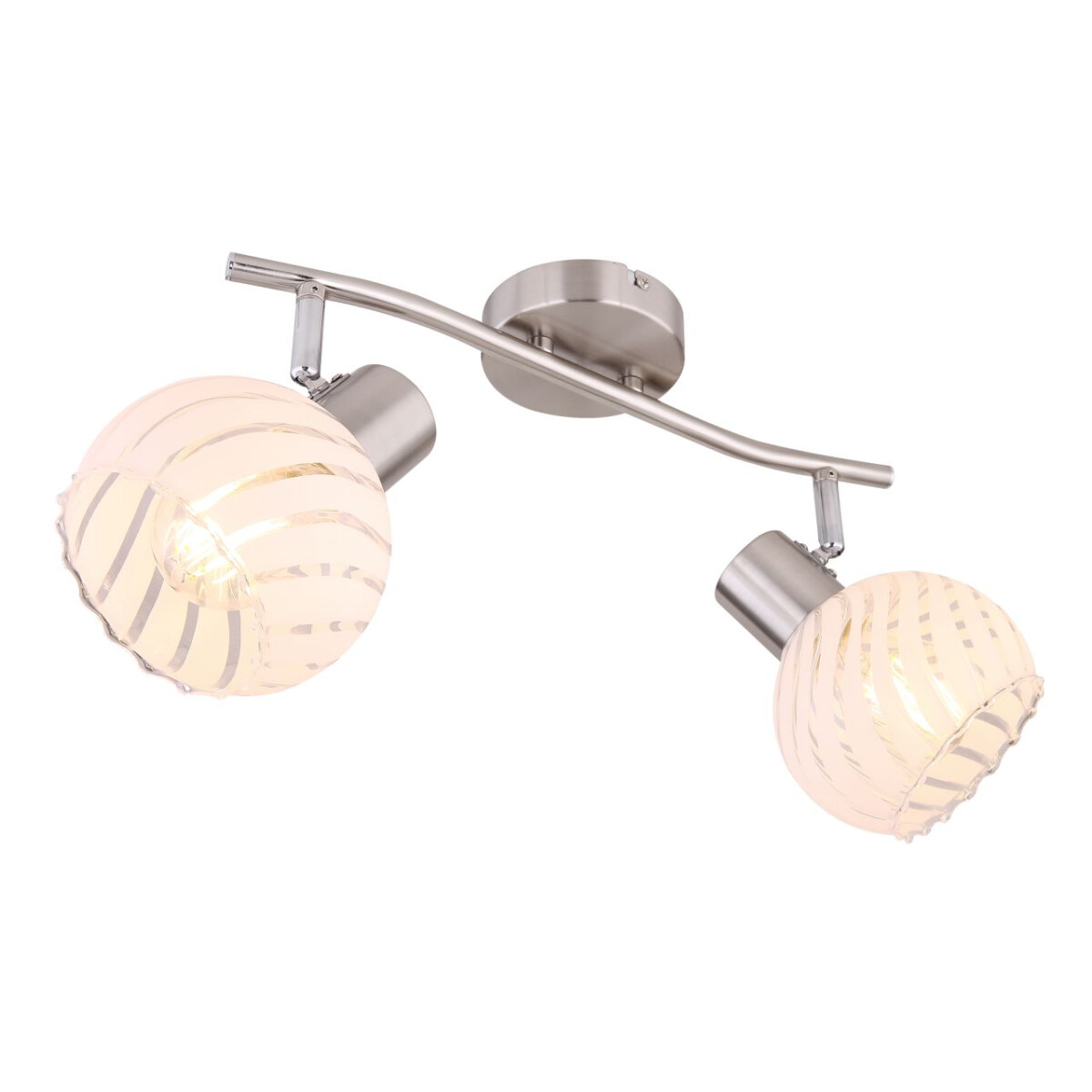 Willy Strahler Metall Nickel Matt, 2X E27
