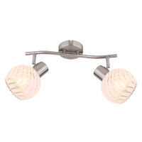 Globo 54025-2 Willy Strahler Metall Nickel Matt, 2X E27 4