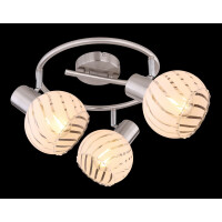 Globo 54025-3 Willy Strahler Metall Nickel Matt, 3X E27 3