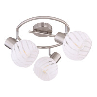 Globo 54025-3 Willy Strahler Metall Nickel Matt, 3X E27 4